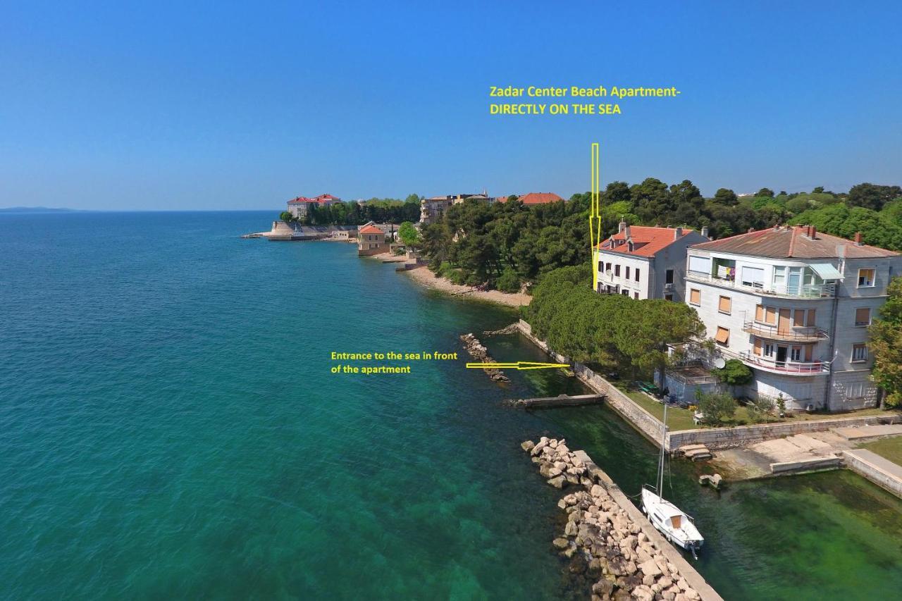 Zadar Center Beach Apartment - Directly On The Sea Экстерьер фото